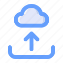 upload, up, cloud, arrow