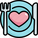 plate, dish, love, valentines, valentines day, heart, dinner