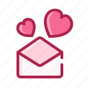 heart, letter, love, mail, romantic, valentine