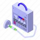 hospital, ventilator, isometric