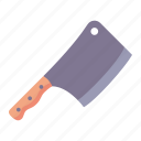 cleaver, knife, cooking