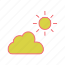 cloud, cloudy, heat, summer, sun, sunrise, sunset