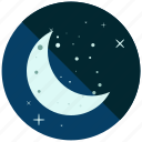 moon, night, stars, time, weather