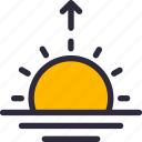 morning, sunrise, sunset, weather