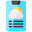 weather, app, forecast, cloud, sun