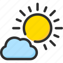 cloud, cloudy, forecast, sun, sunny, weather