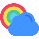 weather, cloud, forecast, rainbow, climate