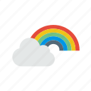 rainbow, cloud, colorful, forecast, weather