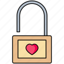 padlock, love, security, romance