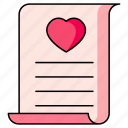 love, letter, message, mail