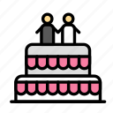 cake, love, marriage, party, wedding