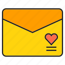 email, envelope, letter, love letter, send