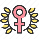 decoration, female, feminism, woman, wreath