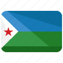 djibouti, country, flag