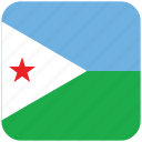 djibouti, flag