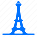 eiffel, landmark, monument, tower