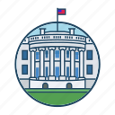 american, famous building, government, landmark, president, usa, white house