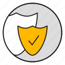 antivirus, checked, protection, security, shield