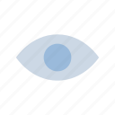 eye, show, view, visible