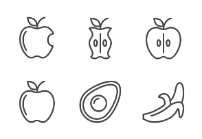 iOS icons - Fruit and veg