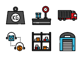 Logistic fill outline