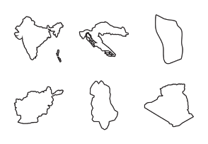 Country Maps Outline