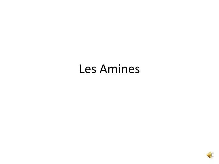 les amines