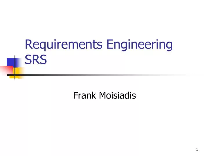 requirements engineering srs