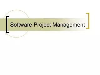 Software Project Management