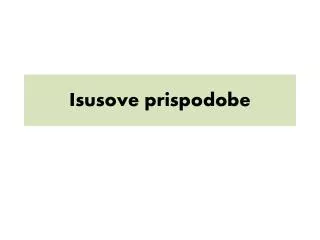 Isusove prispodobe