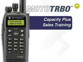 Capacity Plus Sales Training