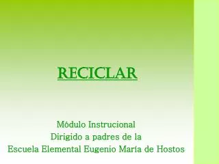 Reciclar