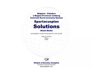 Global e-Society Complex Evolutive Society System globplex