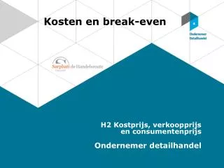 Kosten en break-even