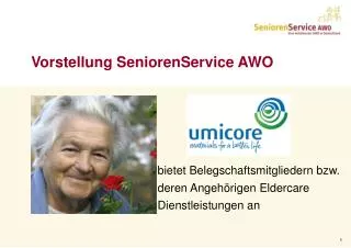 Vorstellung SeniorenService AWO