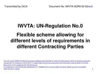 IWVTA: UN-Regulation No.0