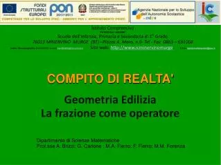 COMPITO DI REALTA'