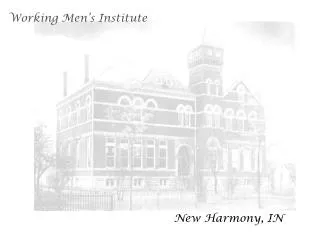 Working Men’s Institute