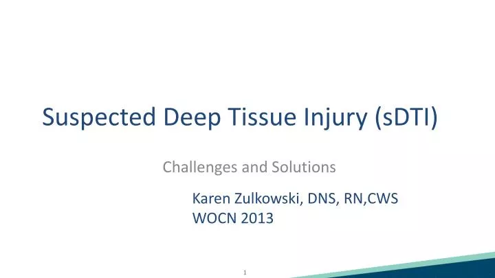 suspected deep tissue injury sdti