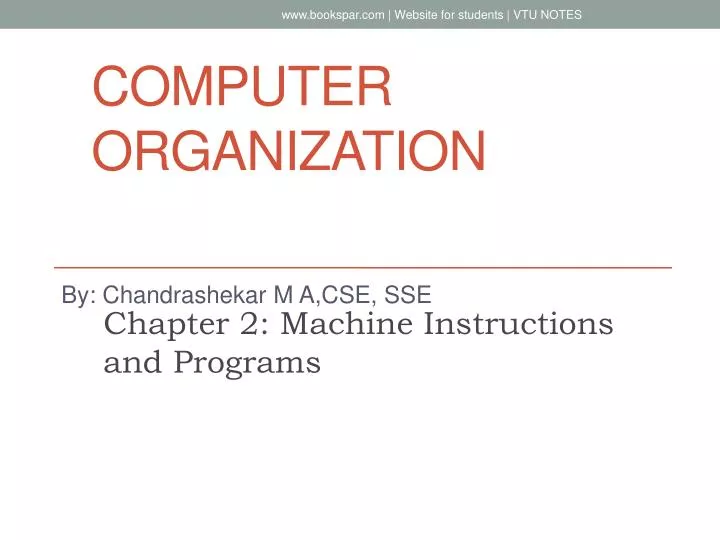 computer organization