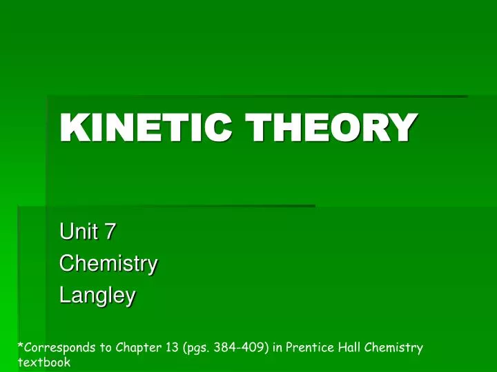 kinetic theory