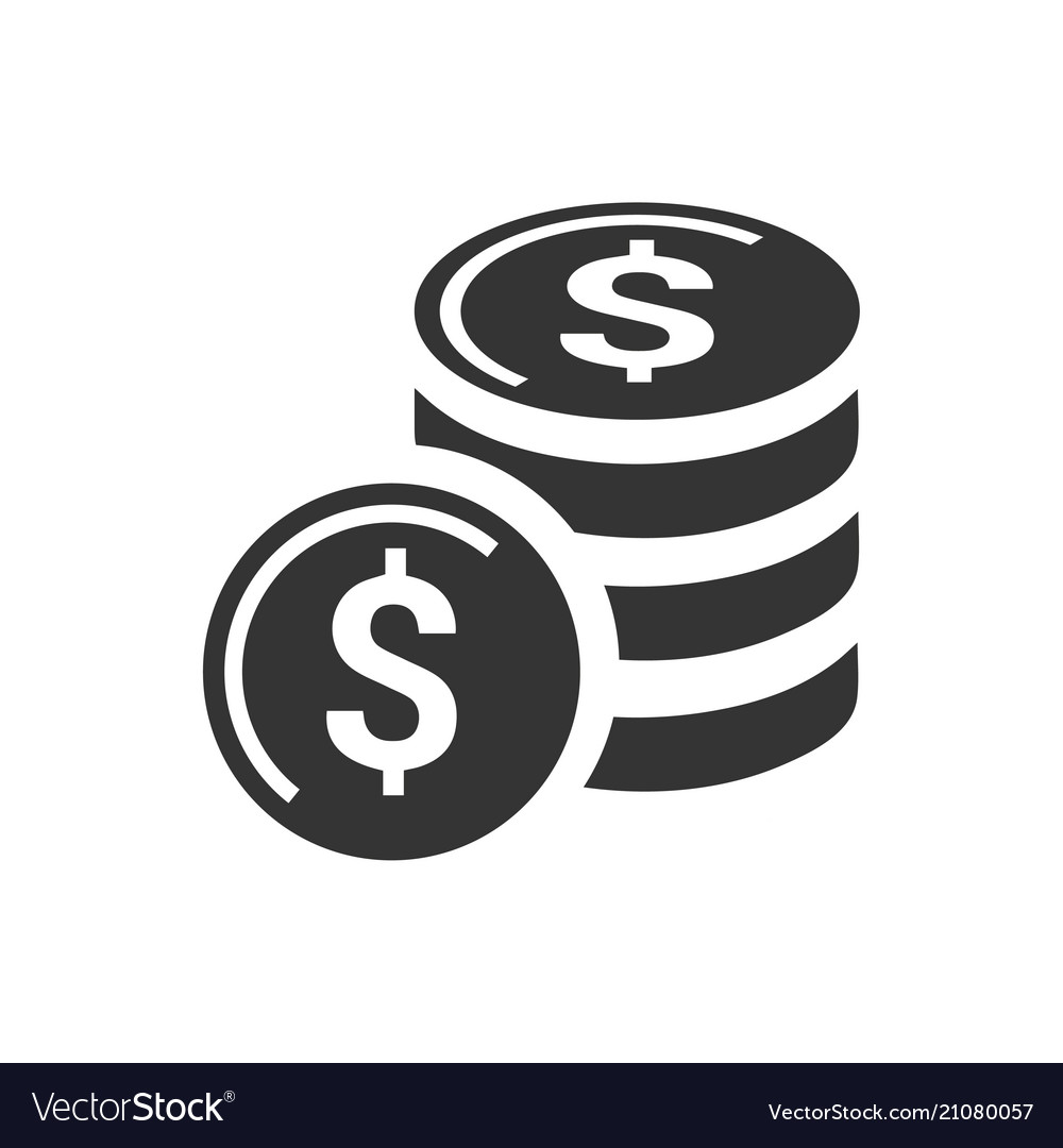 Coins icon Royalty Free Vector Image - VectorStock