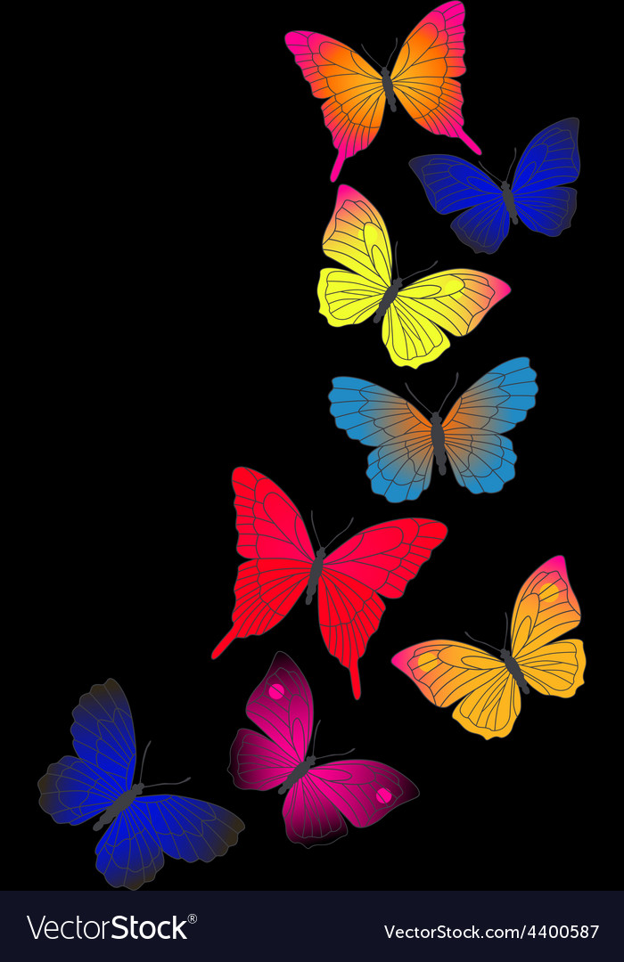 Butterfly retro background Royalty Free Vector Image