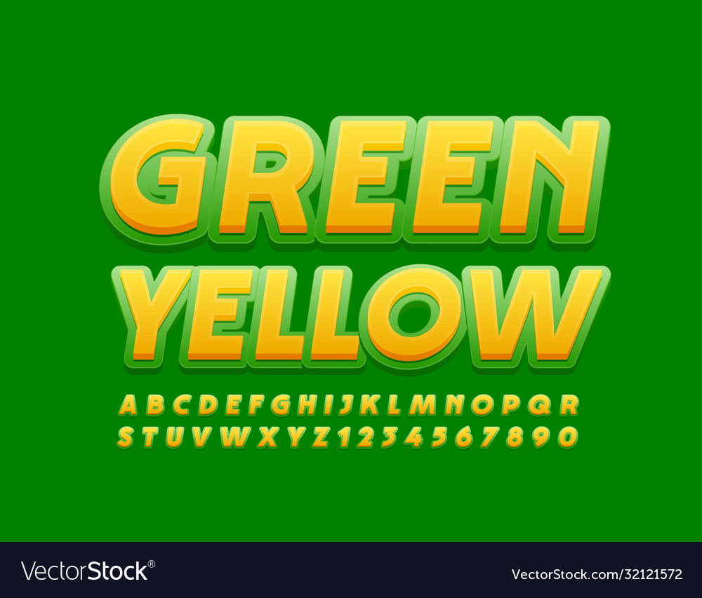 Eye-catching designs with Yellow text on green background For maximum visibility and impact