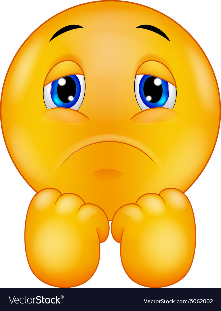 Crying Sad Emoticon Emoji Vector Illustration Sad Smiley Emoticon Images