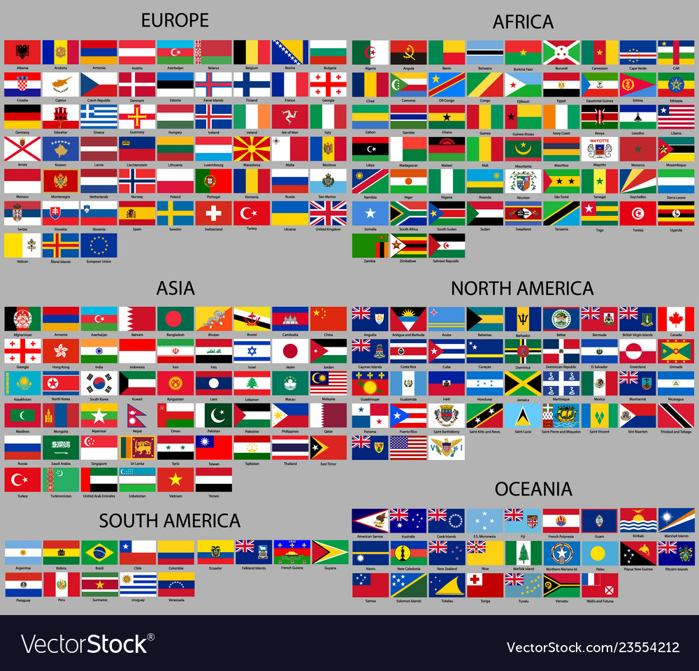 All Flags Of Different Countries