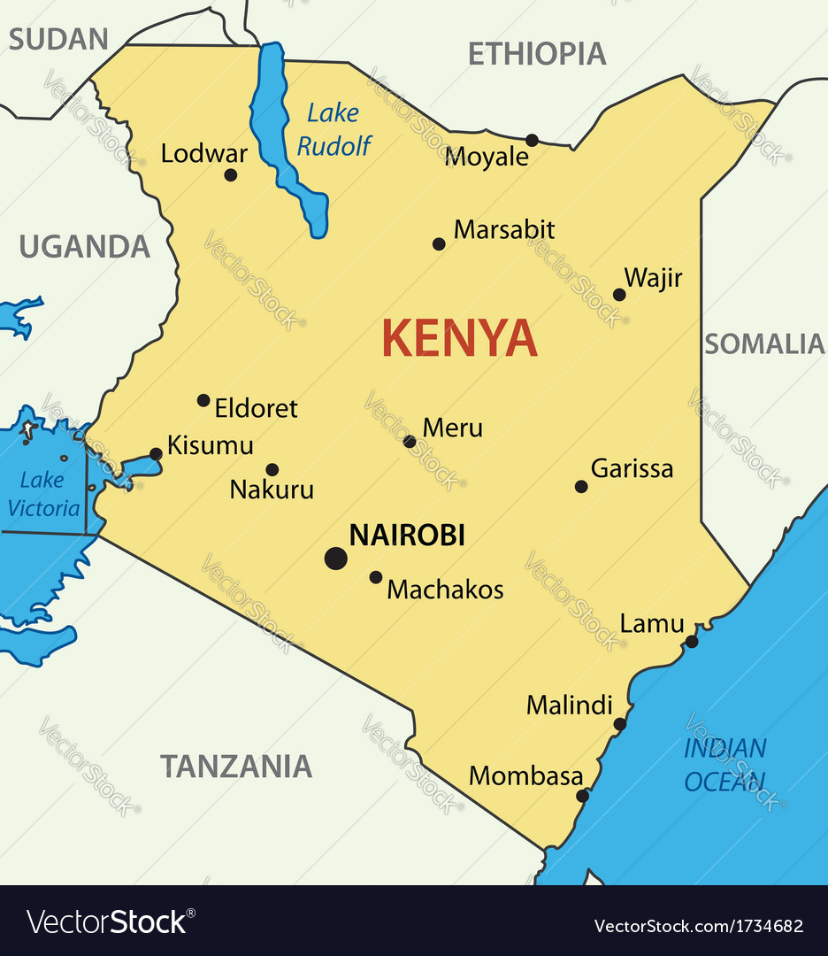 Kenya Map For Powerpoint Major Cities And Capital Cli - vrogue.co