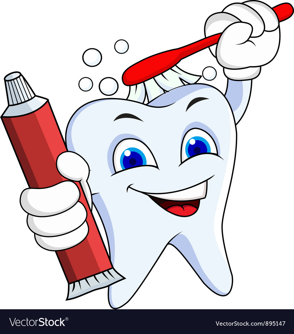 Tooth cartoon Royalty Free Vector Image - VectorStock