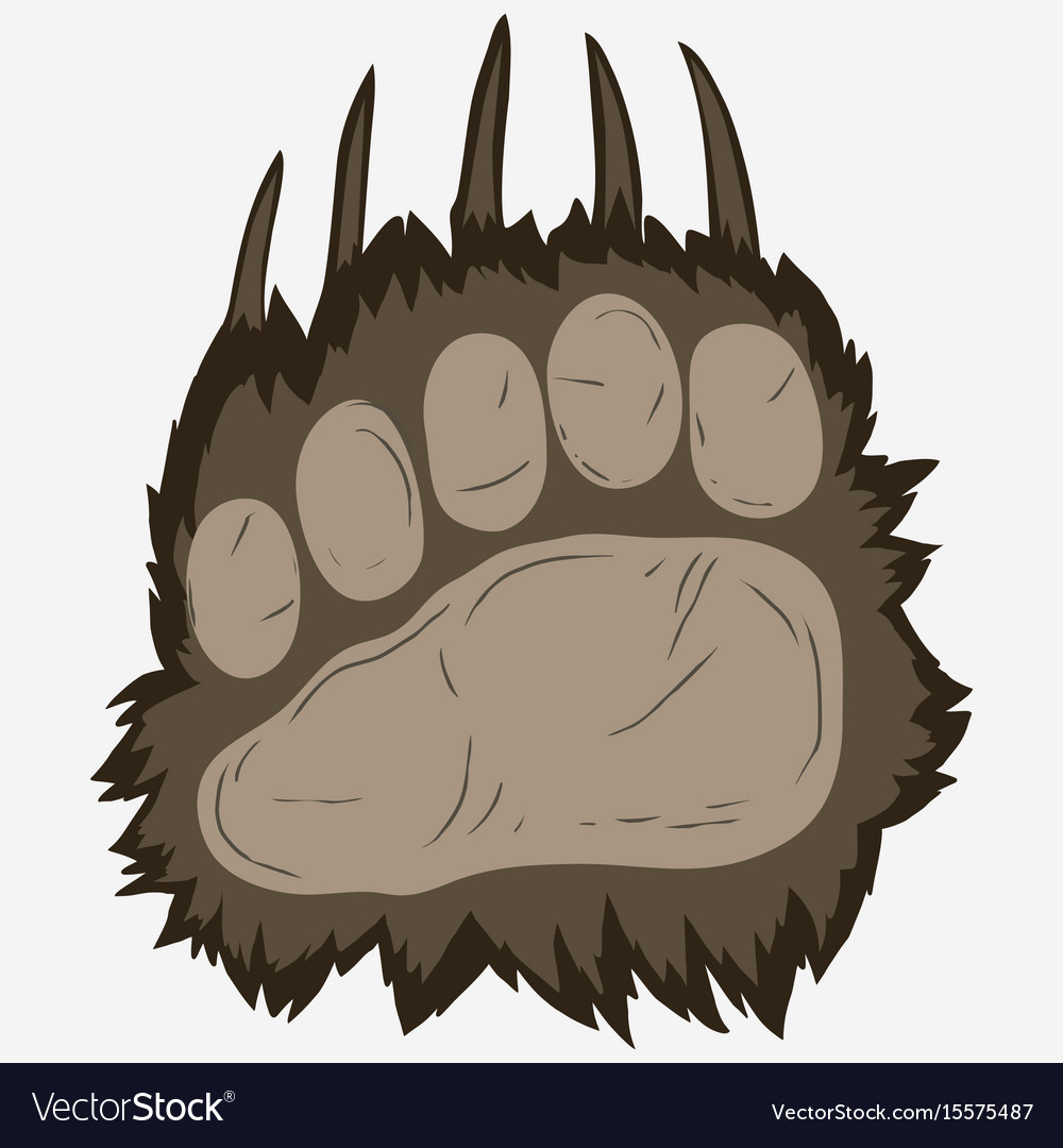 Tribal Grizzly Bear Paw Print