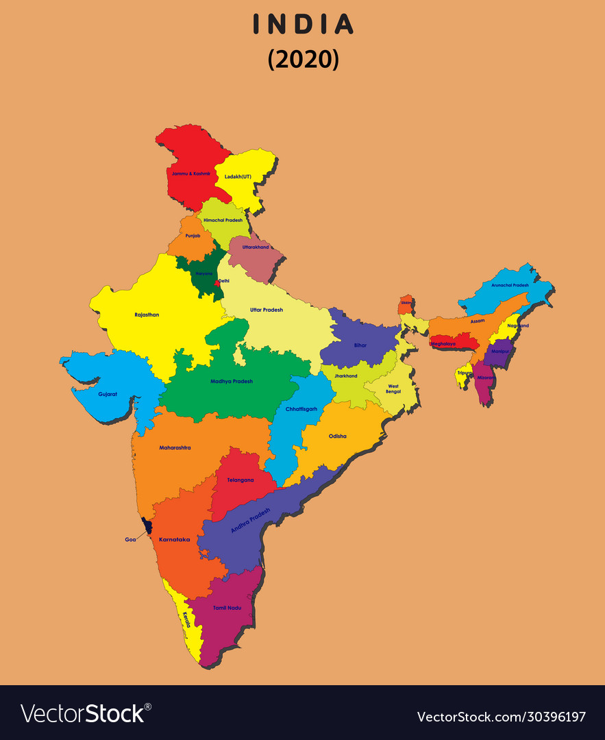 India Map With State Names